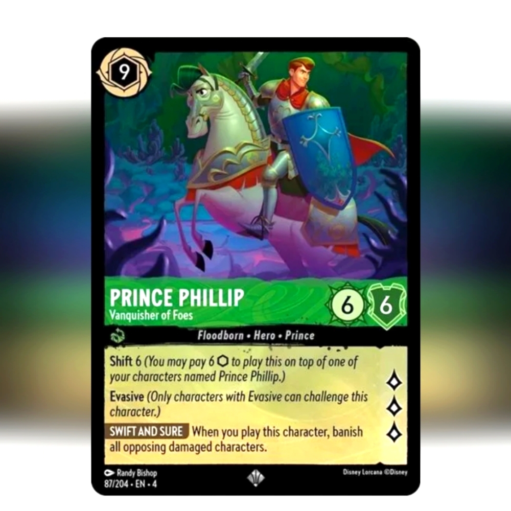Prince Phillip 🔥 Sleeping Beauty 🔥 Disney Lorcana Trading Card TCG
